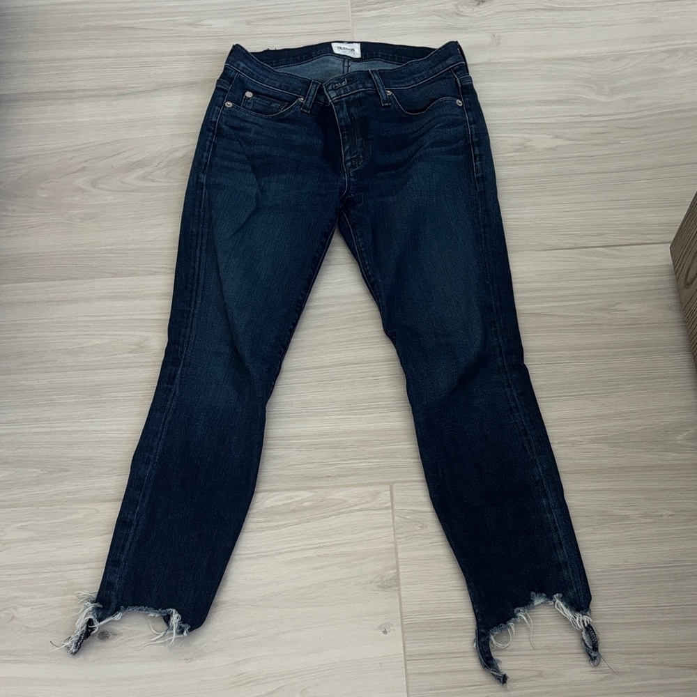 Hudson Jeans Dark Blue Cropped Denim